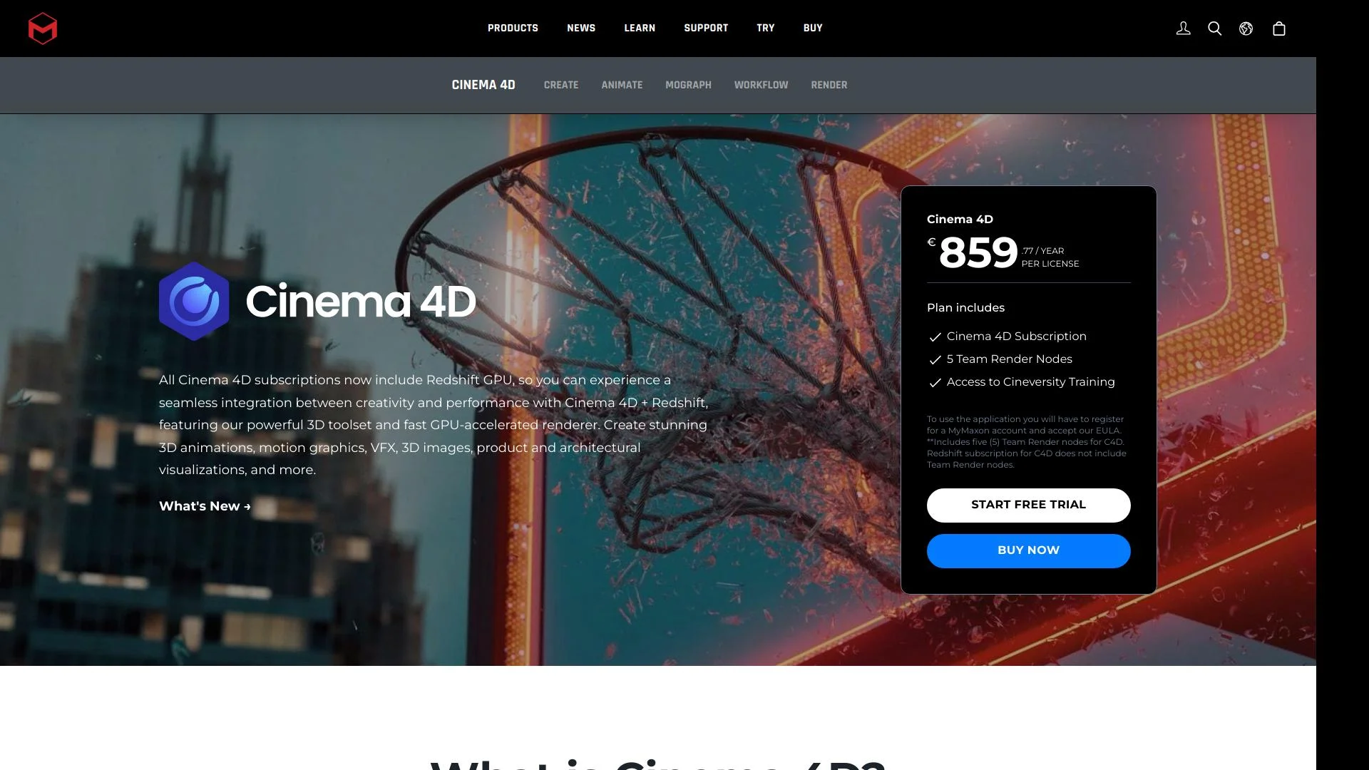 Cinema 4D screenshot