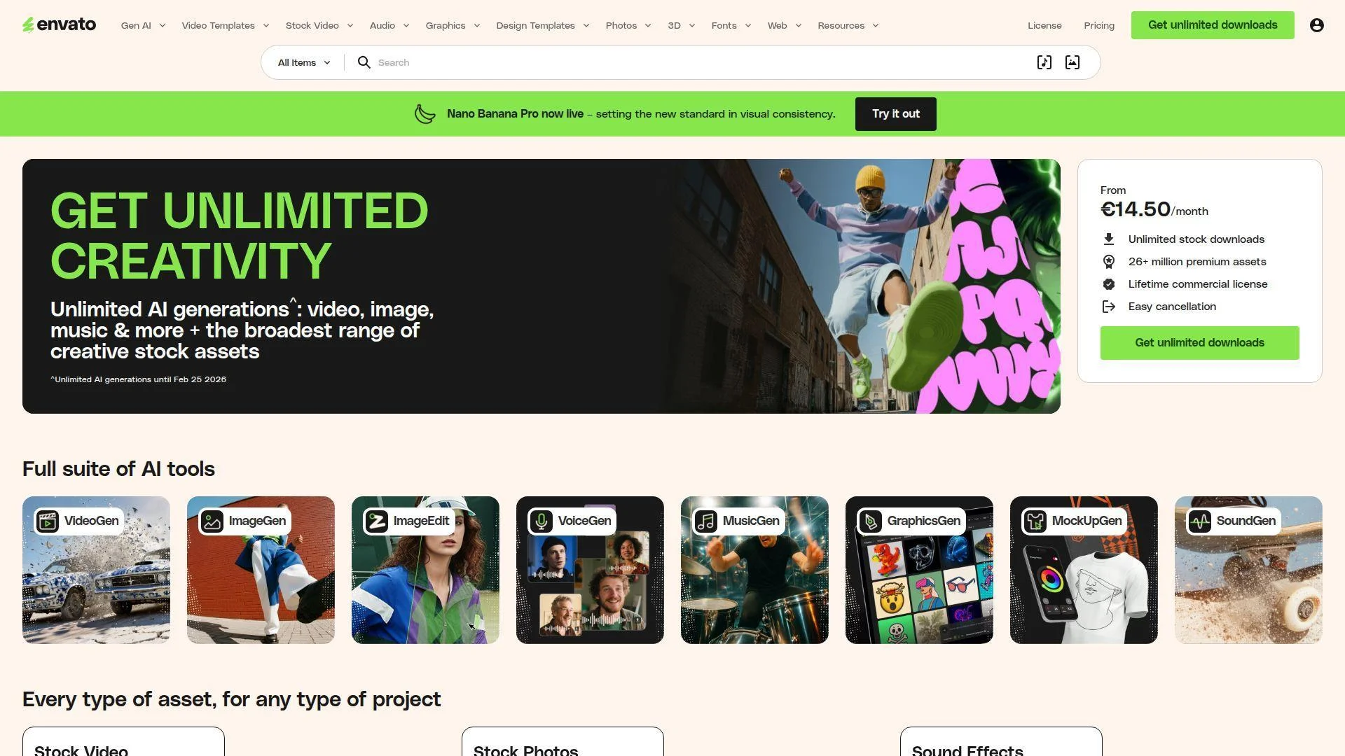 Envato Elements template library
