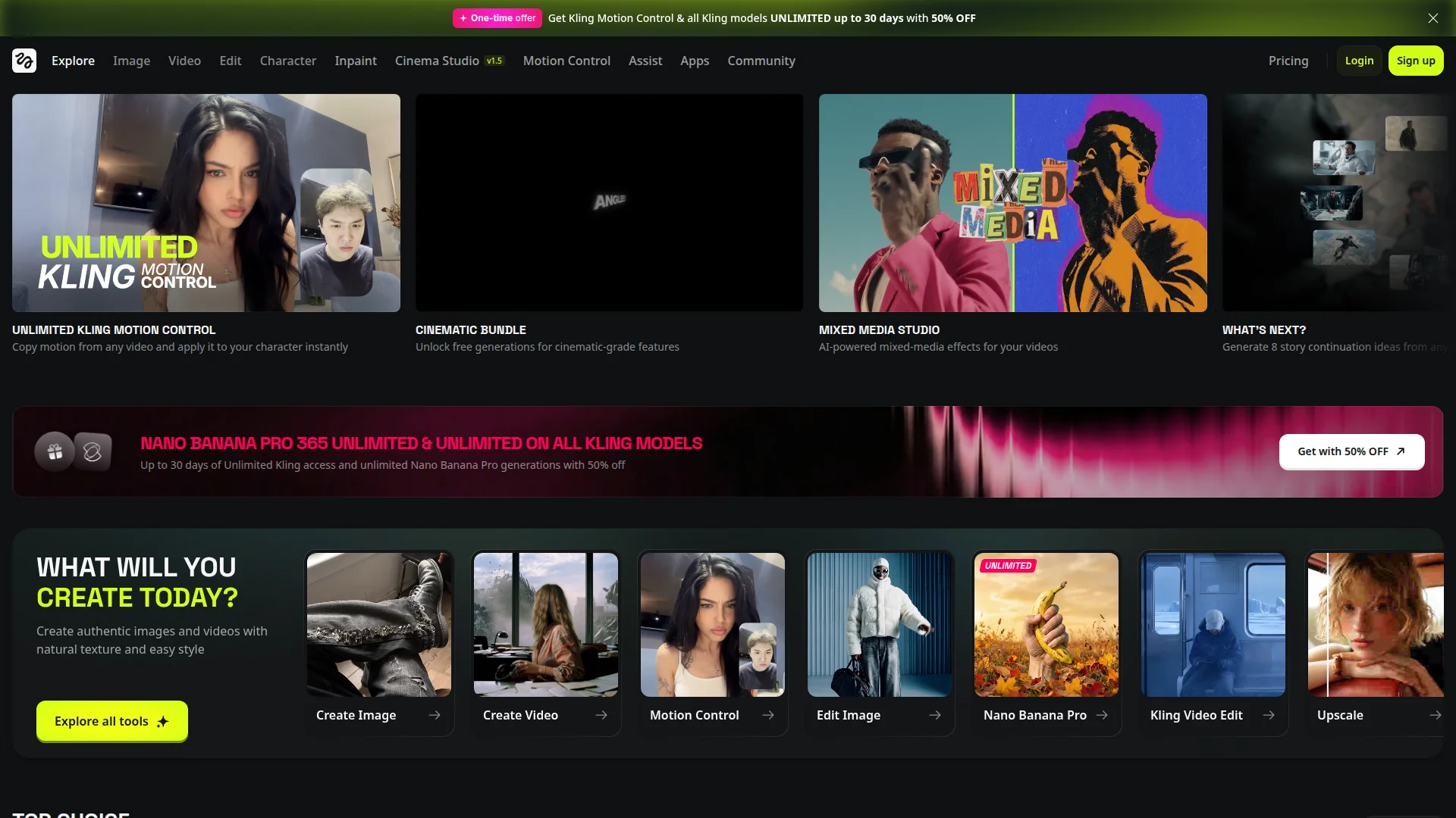 Higgsfield AI screenshot